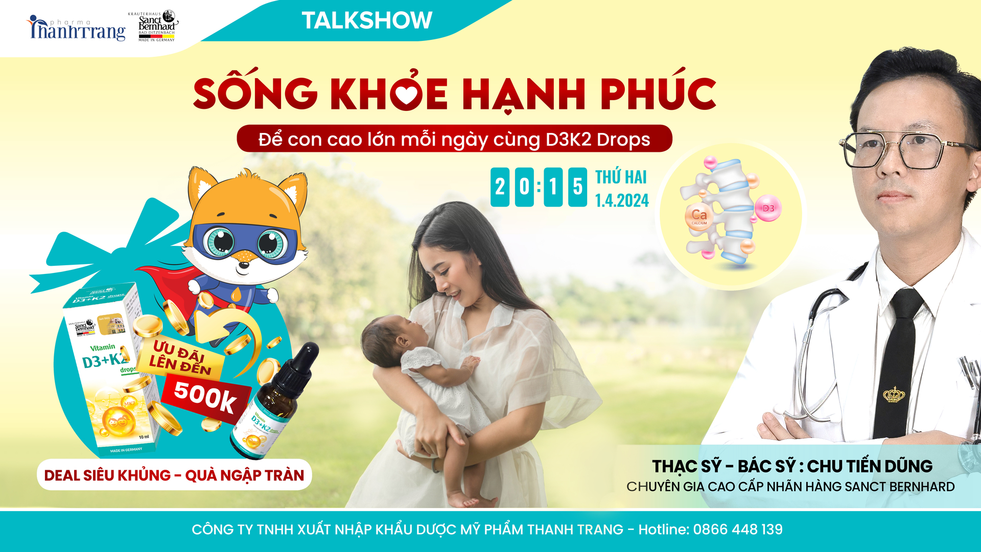 Chuỗi Talkshow SỐNG KHỎE HẠNH PHÚC: Hành trình sức khỏe vì cộng đồng